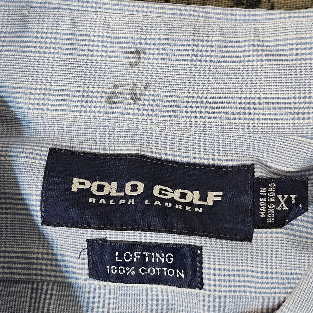 POLO‎ GOLF RALPH Oxford Lofting LAUREN  REGULAR FIT  DRESS SHIRT BLUE  XL